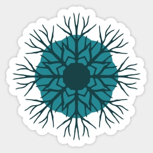 Solid Roots Wreath (Green) Sticker